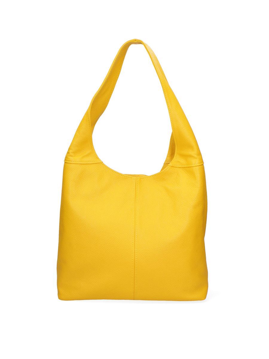 Lässige Hobo-Tasche aus genarbtem Leder