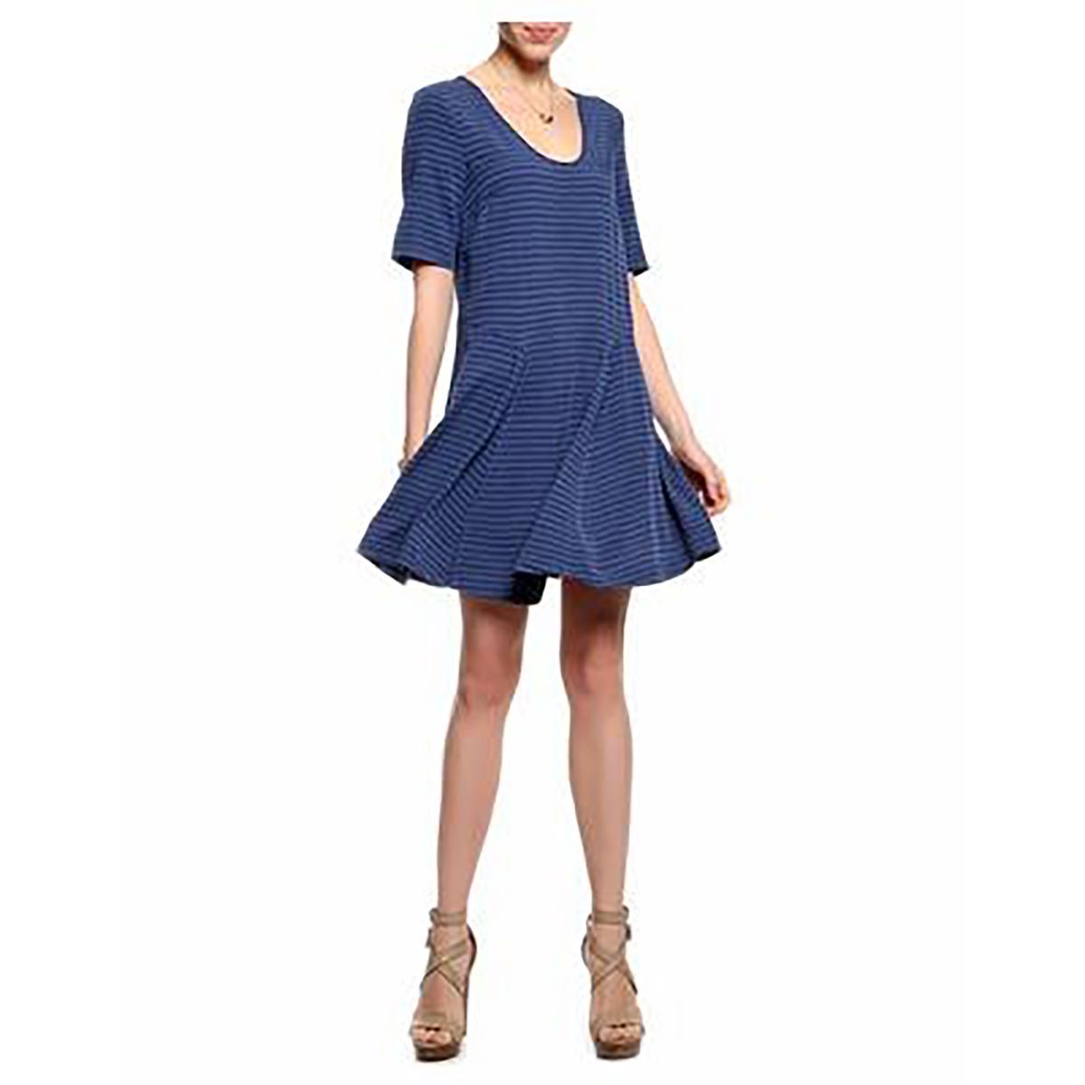 Mini-Kleid in A-Linie mit geometrischem Muster