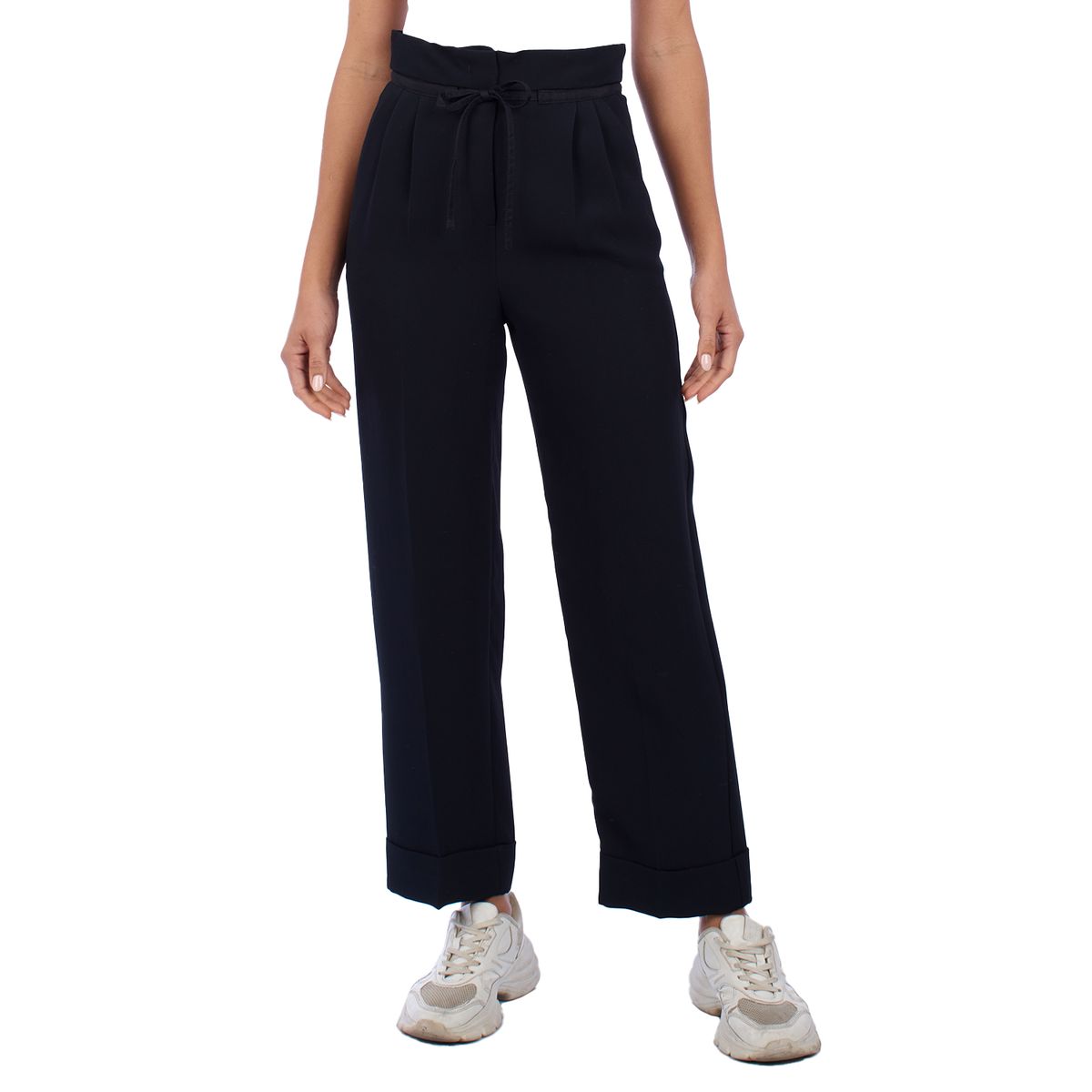 Elegante Palazzohose mit Bundfalten