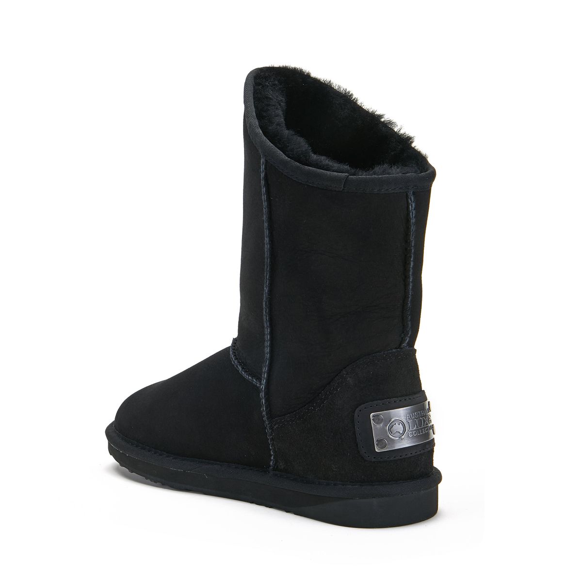Gemütliche Lammfell-Stiefel mittlerer Höhe