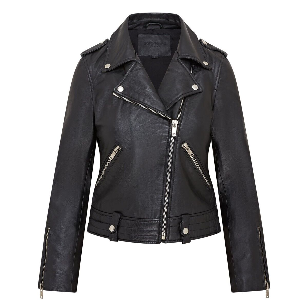 Klassische Bikerjacke im Brando-Stil