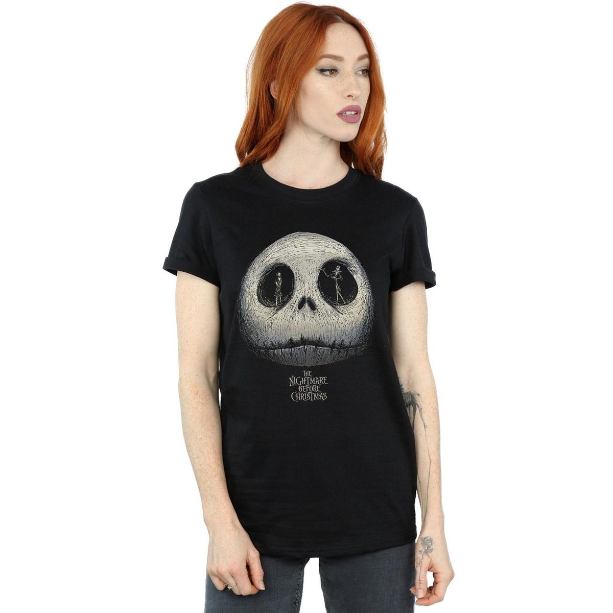 T-Shirt mit Jack Skellington Grafikprint