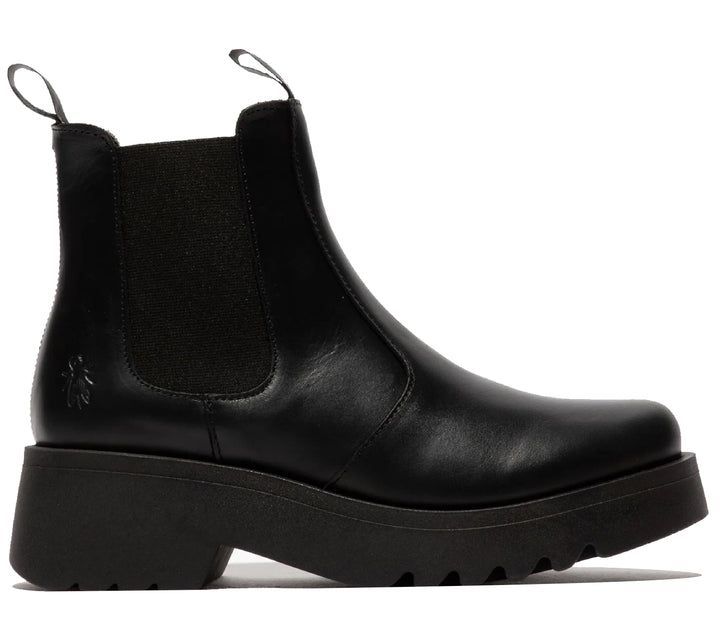 Chelsea-Boots aus Leder mit Plateausohle