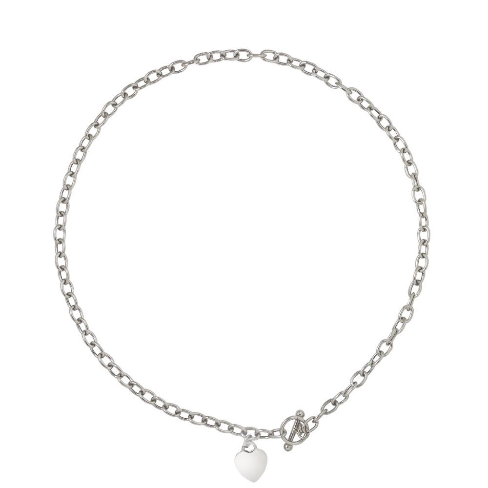 Gliederkette mit Herzanhänger