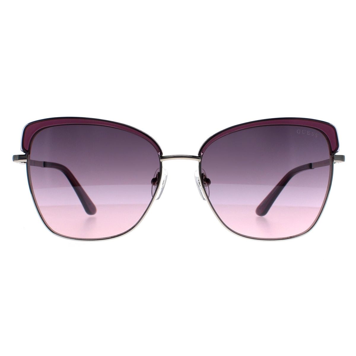 Elegante quadratische Sonnenbrille mit Farbverlauf