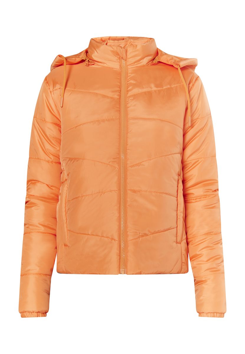 Leicht gesteppte Pufferjacke mit Kapuze