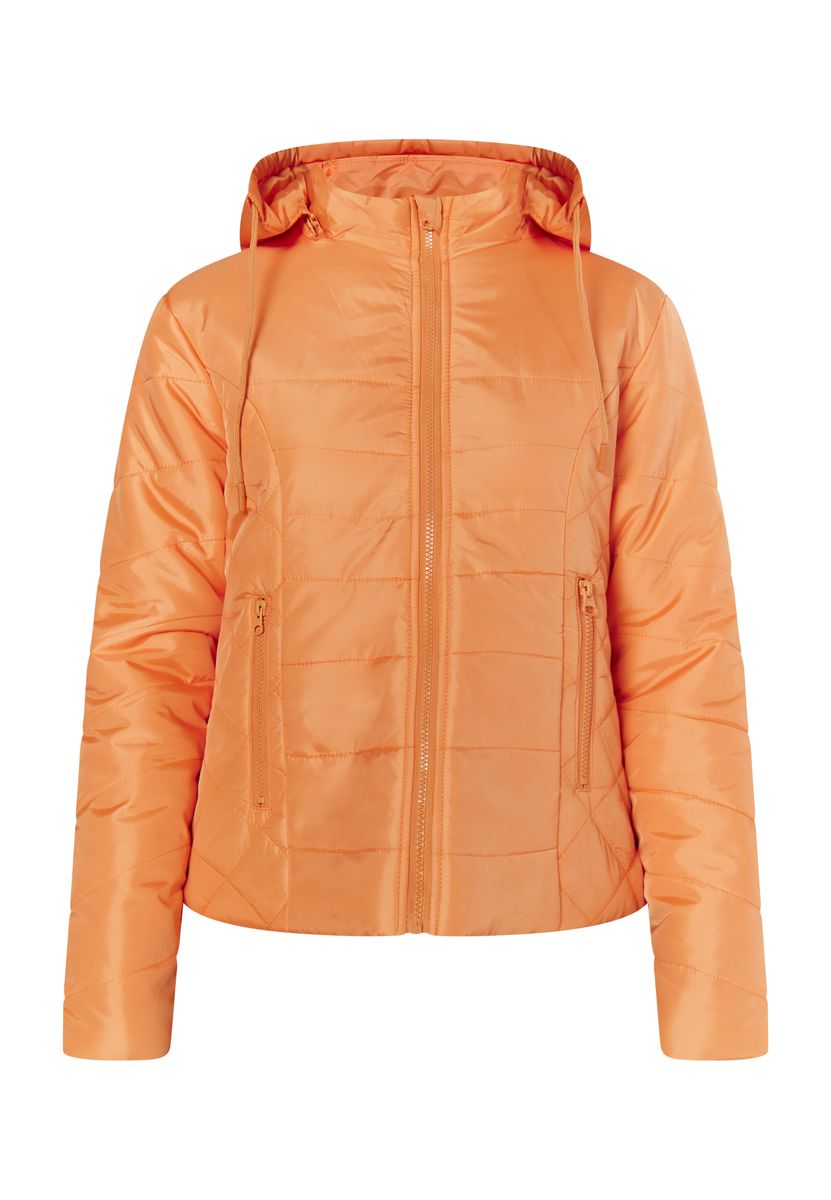 Leicht gesteppte Pufferjacke mit Kapuze