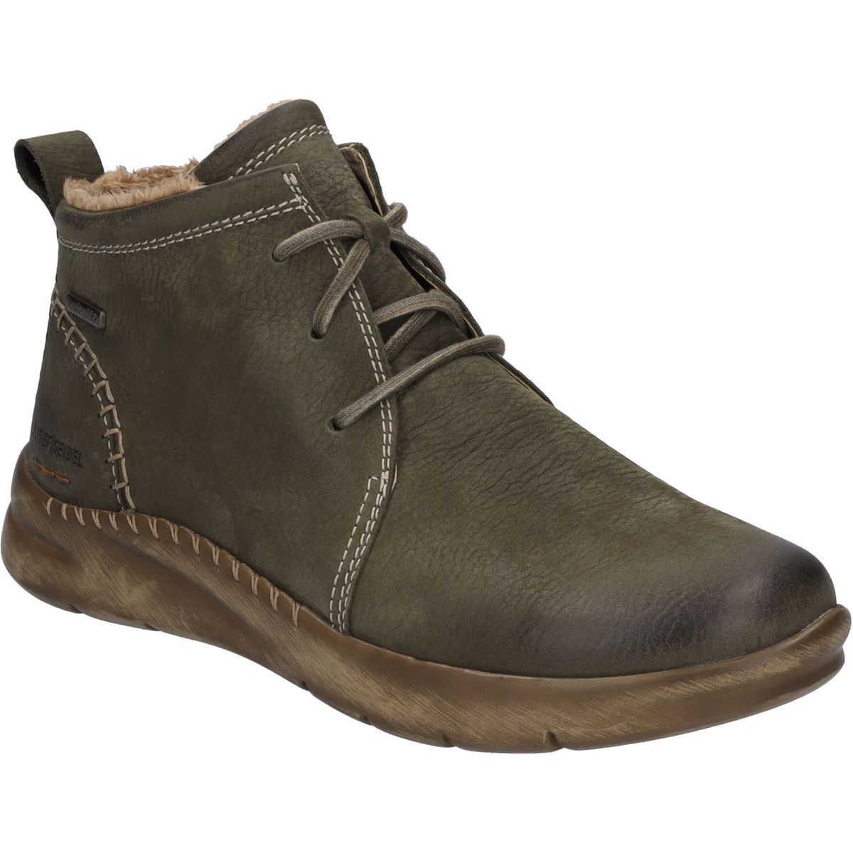 Warm gefütterte Nubuk-Stiefeletten