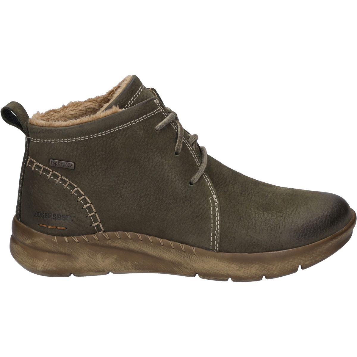 Warm gefütterte Nubuk-Stiefeletten