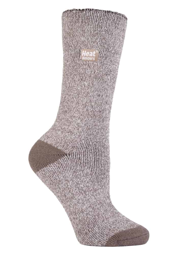 Thermo-Crew-Socken mit Melange-Muster