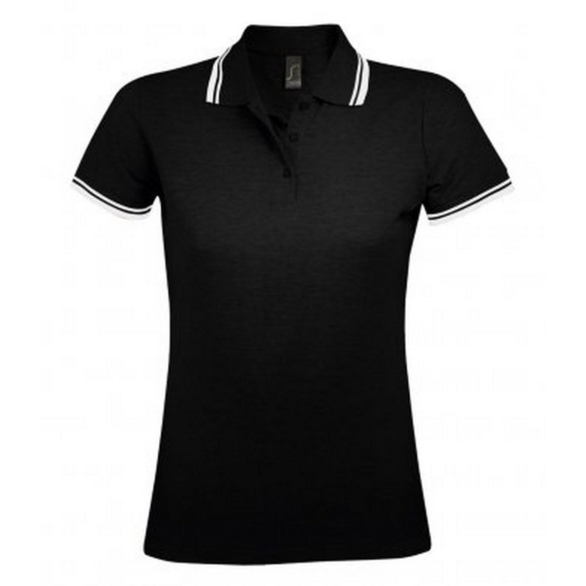Pikee-Poloshirt mit Kontraststreifen