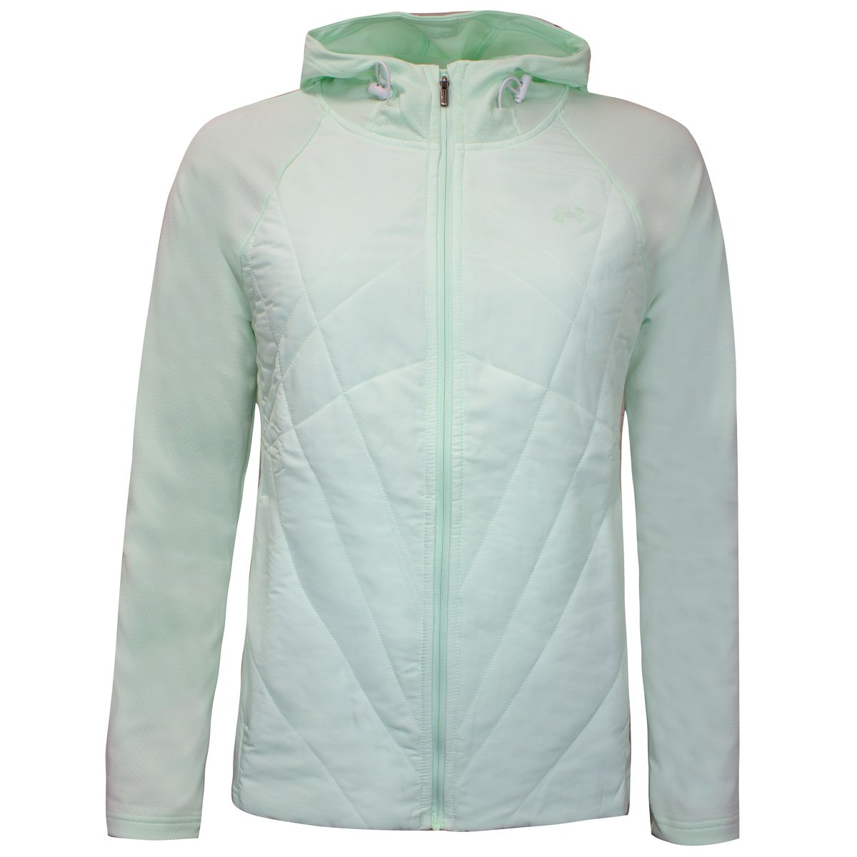 Gesteppte Hybrid-Trainingsjacke mit Kapuze