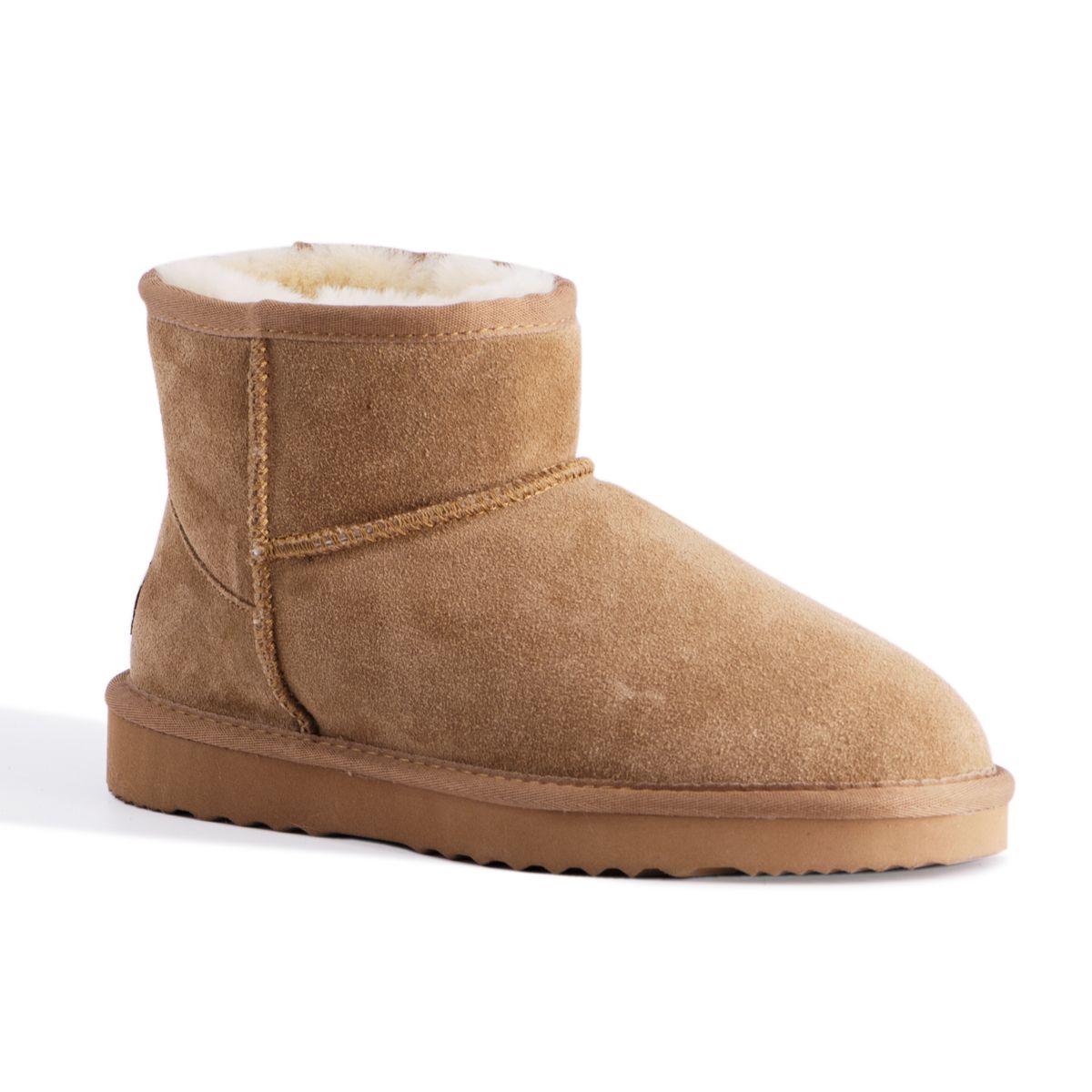 Kurze Lammfell-Stiefeletten