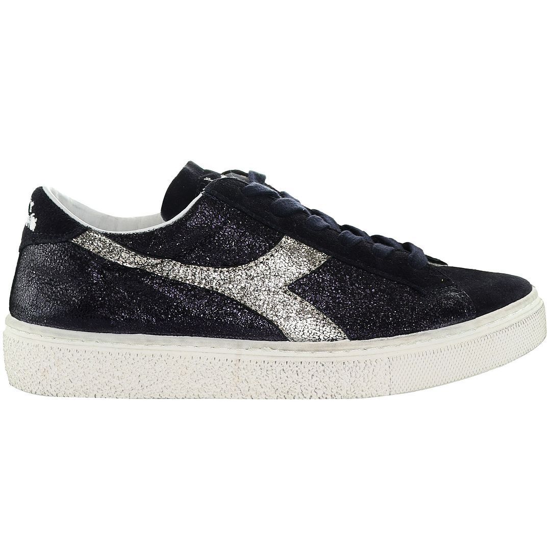 Plateau-Sneaker mit Glitzer-Finish