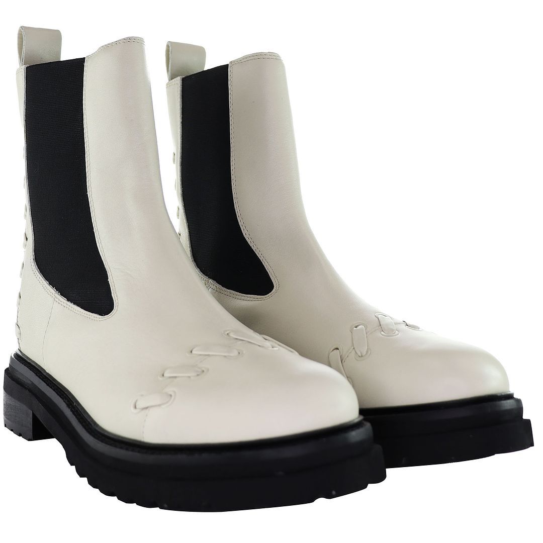 Chelsea-Boots mit geschnürtem Detail