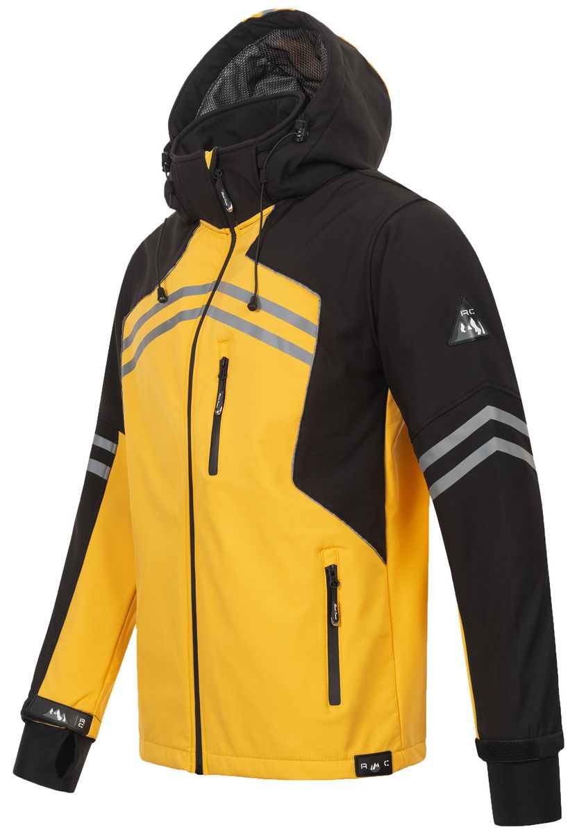 Sportliche Softshell-Outdoorjacke mit Kapuze