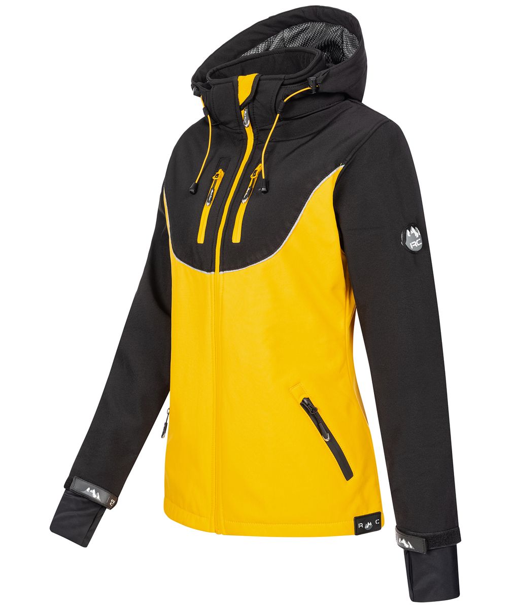 Sportliche Softshell-Outdoorjacke mit Kapuze