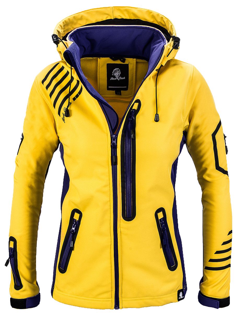 Sportliche Softshell-Outdoorjacke mit Kapuze
