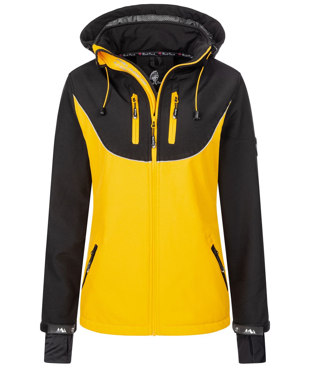 Sportliche Softshell-Outdoorjacke mit Kapuze