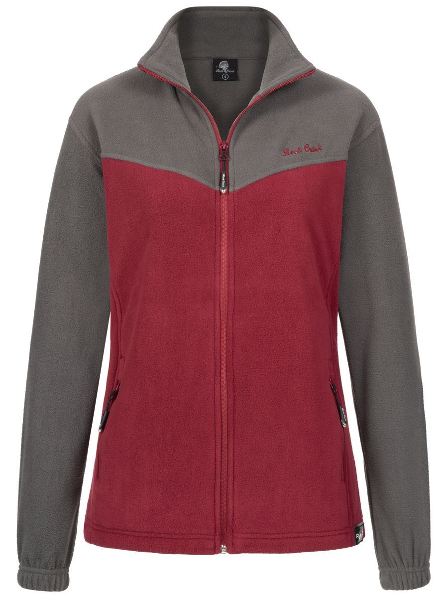 Kuschelige Fleecejacke mit Stehkragen