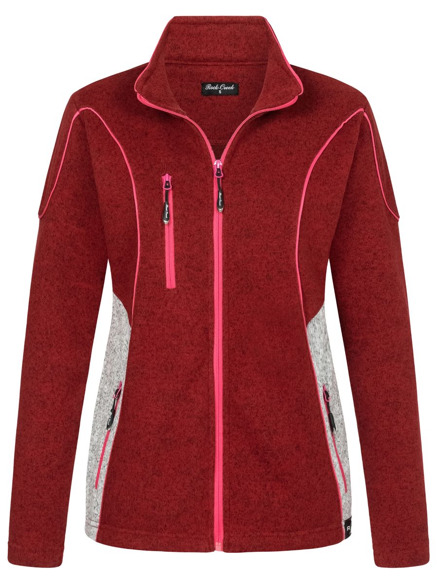 Kuschelige Fleecejacke mit Stehkragen