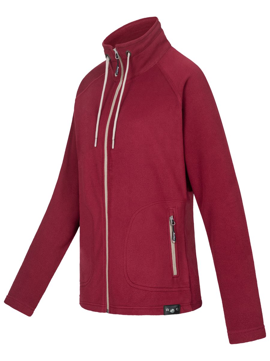 Kuschelige Fleecejacke mit Stehkragen