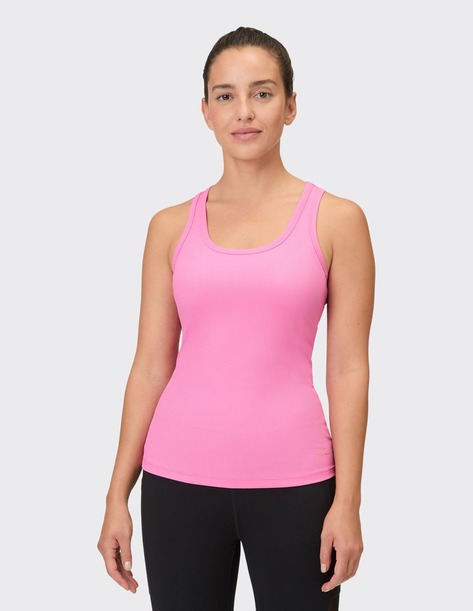 Geripptes Performance Tanktop mit Rundhalsausschnitt