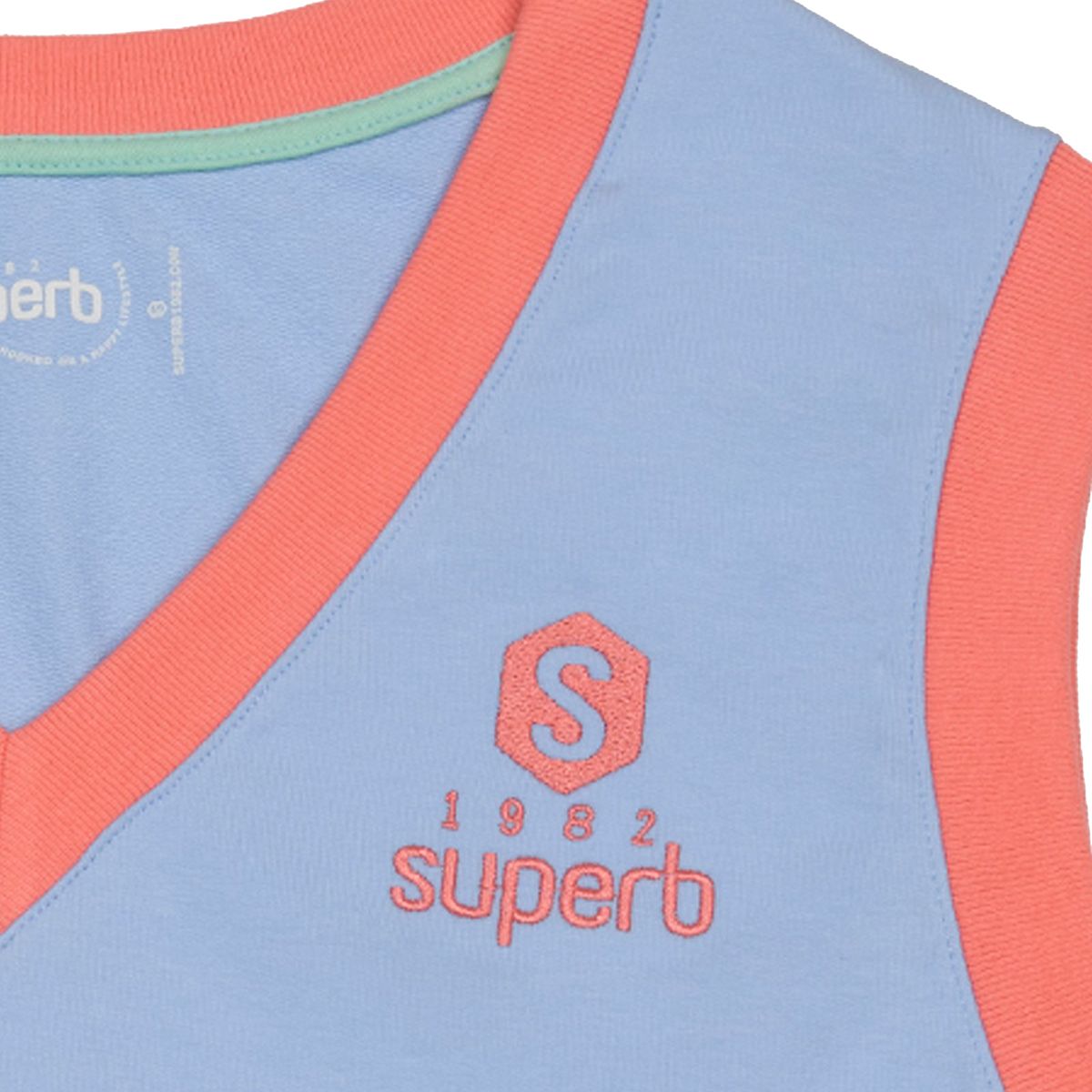 Ärmelloses Crop-Top mit V-Ausschnitt