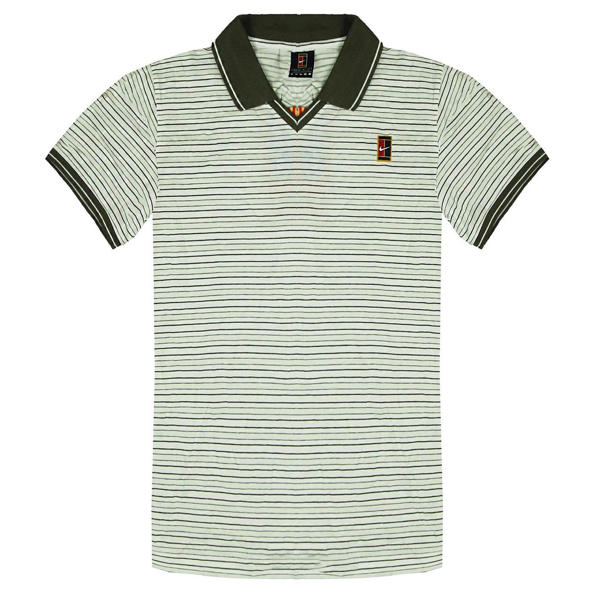 Gestreiftes Performance Tennis-Poloshirt