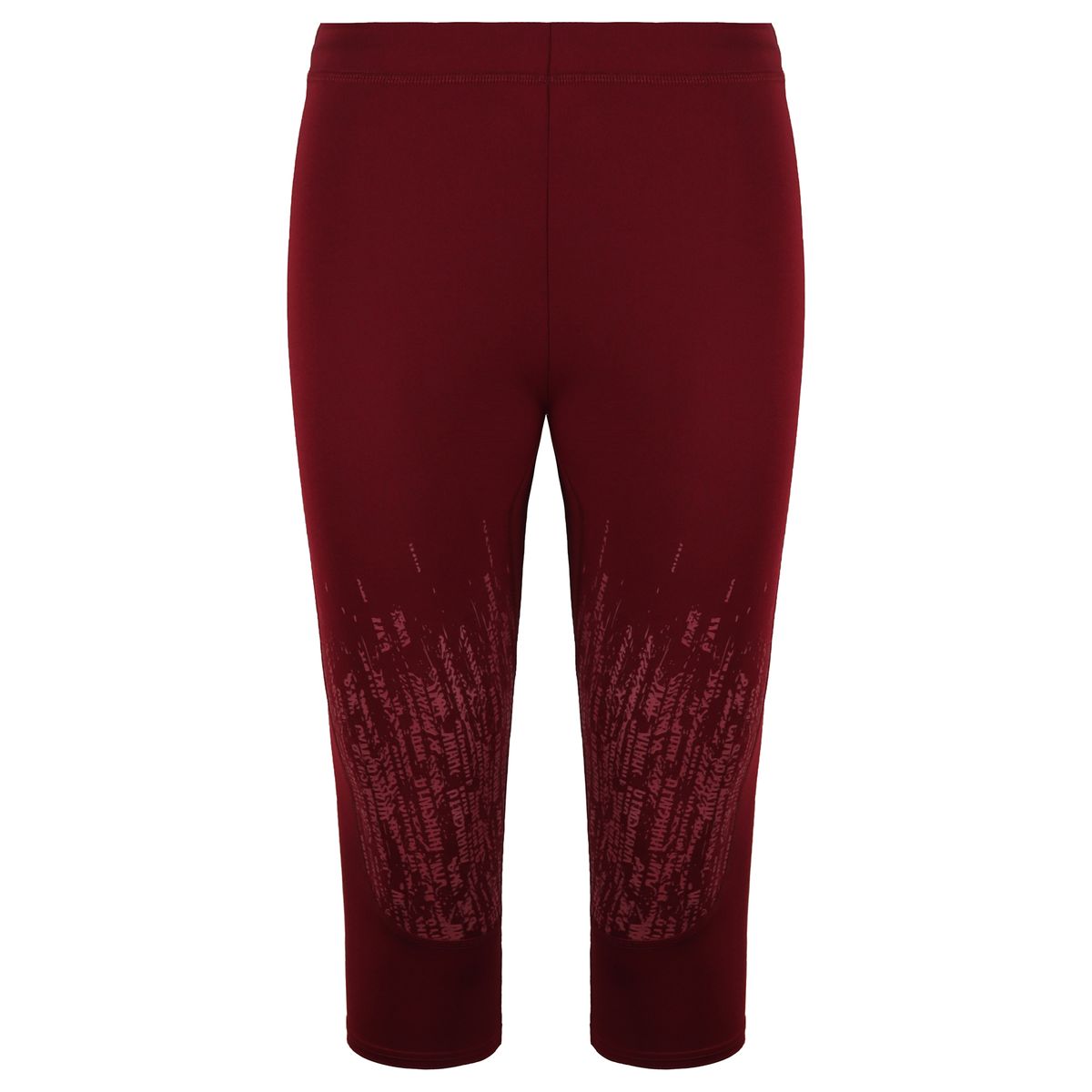 Dreiviertel-Sport-Leggings mit Grafikprint