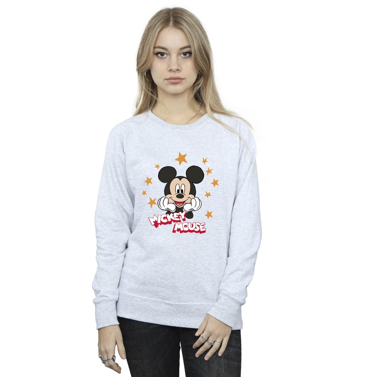Mickey Mouse Sterne Grafik Sweatshirt