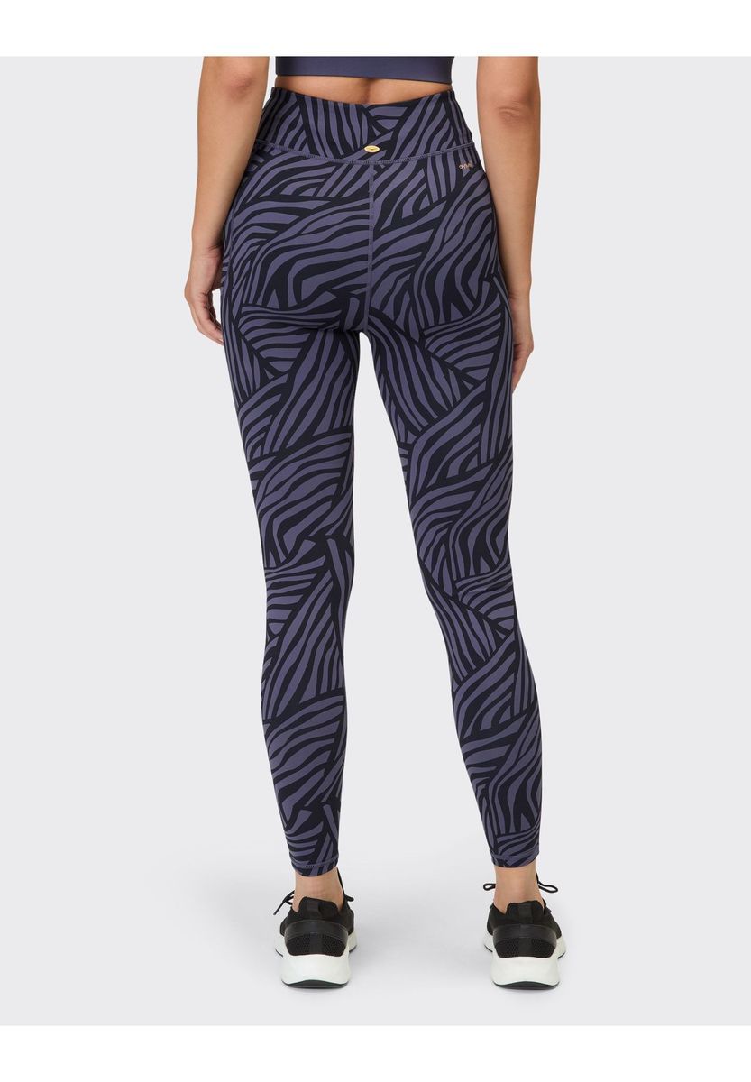 Hochgeschnittene Sport-Leggings mit abstraktem Muster