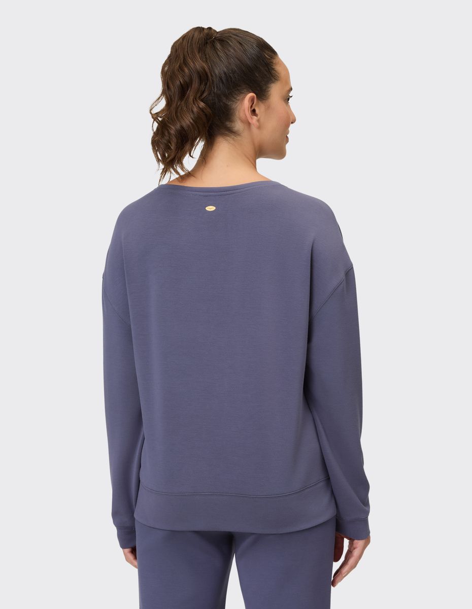 Weiches Modal-Sweatshirt mit Rundhalsausschnitt