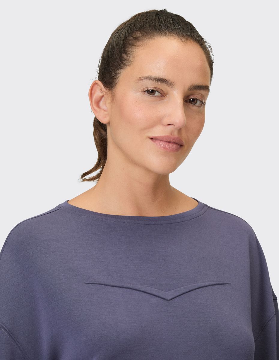 Weiches Modal-Sweatshirt mit Rundhalsausschnitt