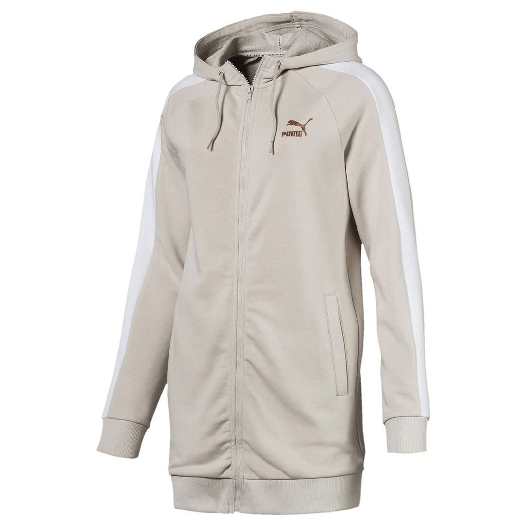 Verlängerter Kapuzen-Zip-Hoodie