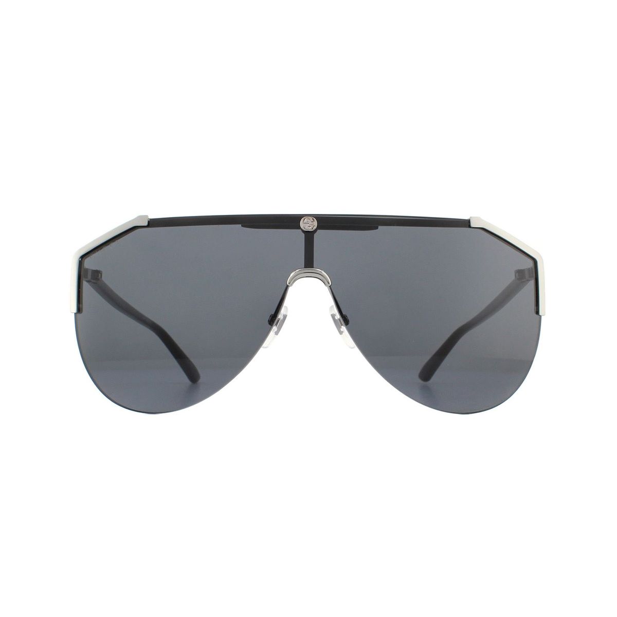 Markante Piloten-Sonnenbrille im Visier-Design