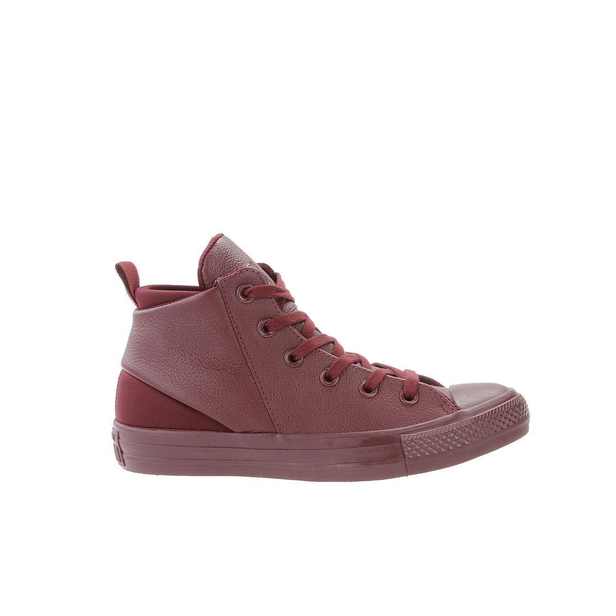 High-Top-Leder-Sneaker mit Reißverschluss
