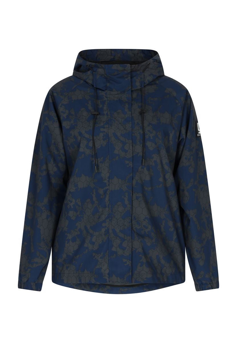 Übergroßer Kapuzenanorak mit Camouflage-Muster