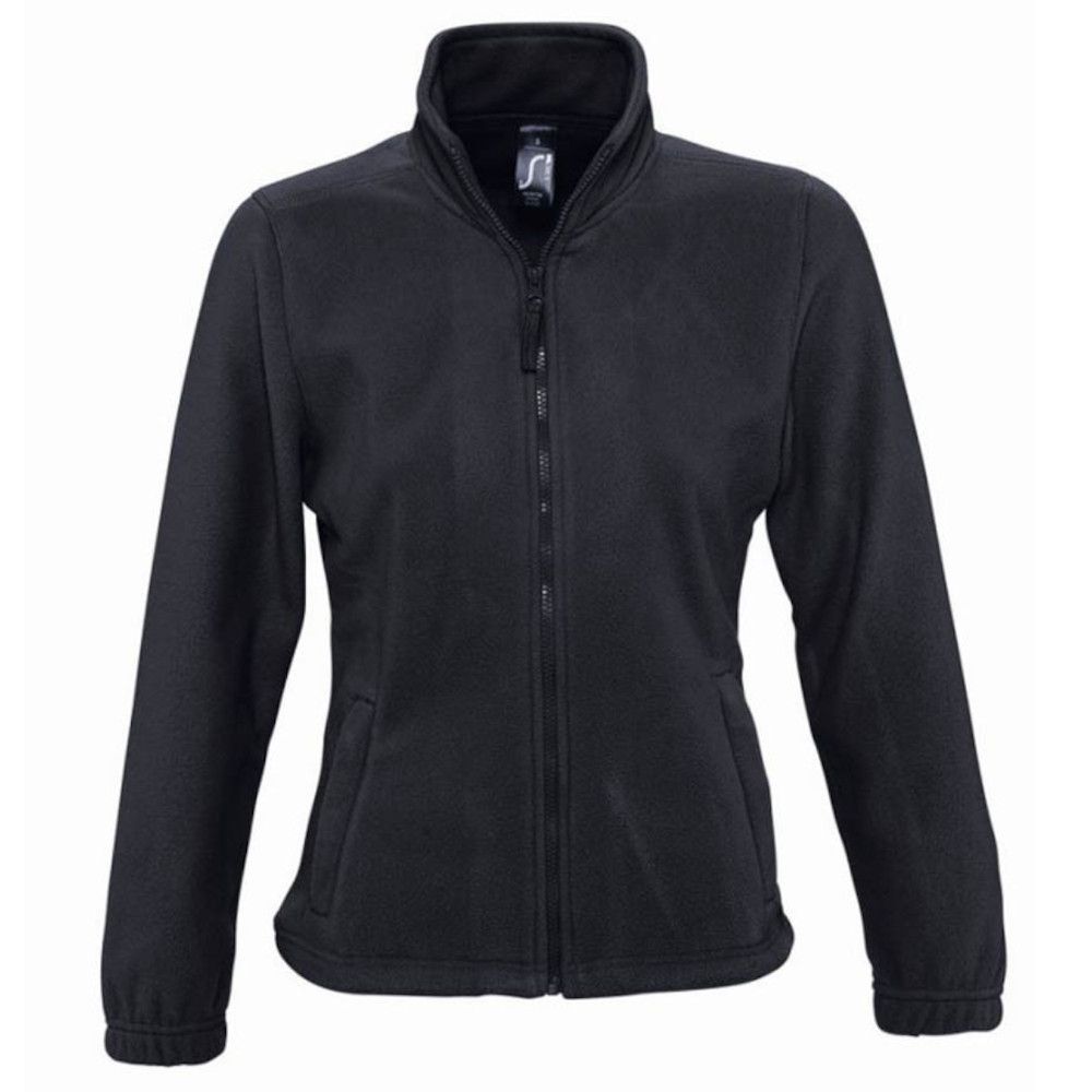 Fleecejacke mit durchgehendem Reißverschluss