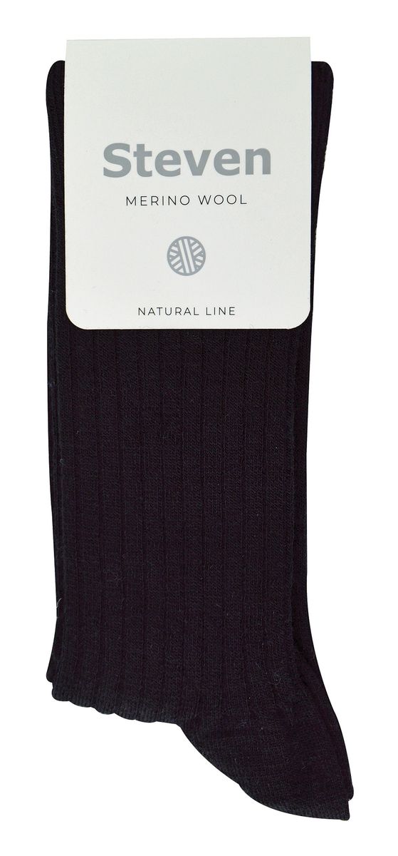 Gerippte Merinowolle Stiefelsocken