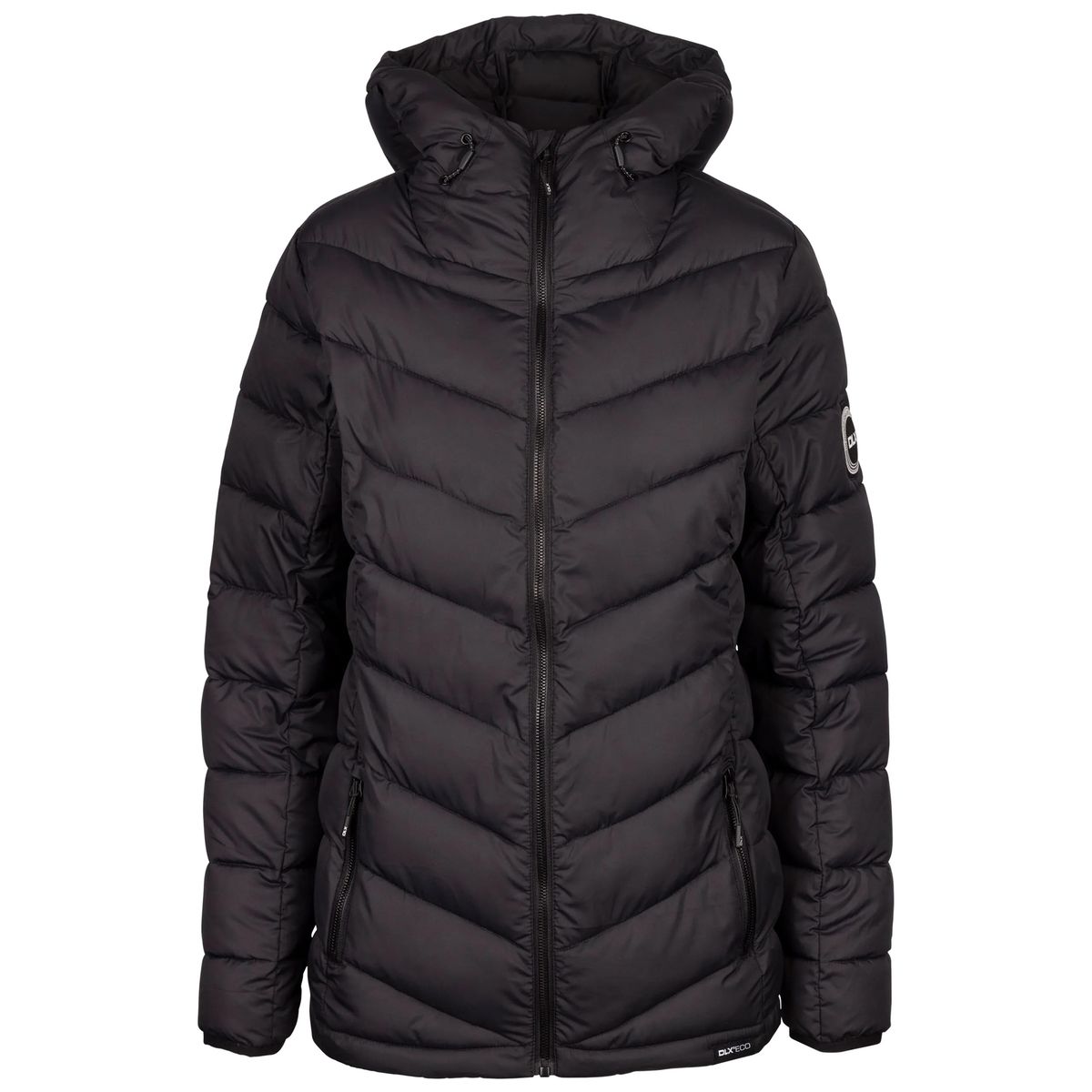 Gesteppte Kapuzenjacke aus recyceltem Polyester