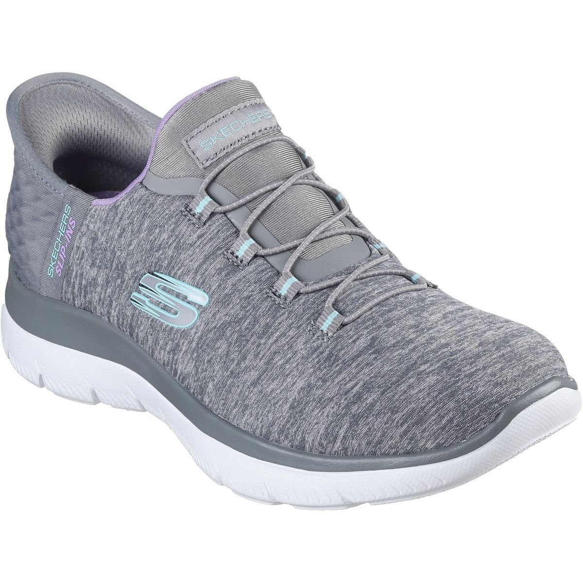 Slip-On-Sneaker aus meliertem Jersey-Strick