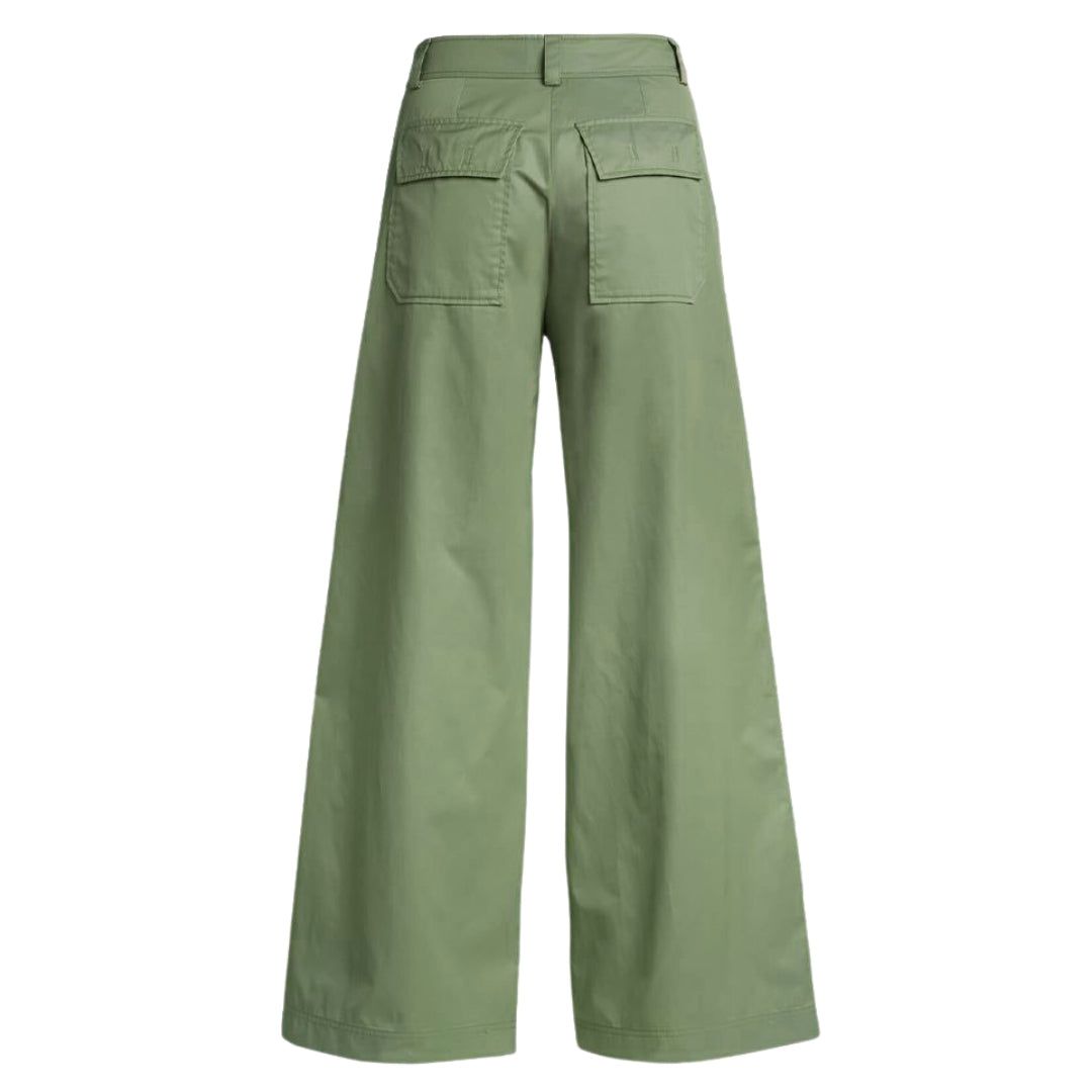 Weit ausgestellte Hose im Utility-Stil