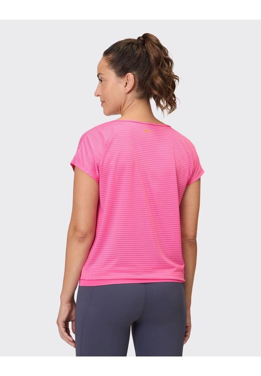 Texturiertes Streifen-Funktionsshirt