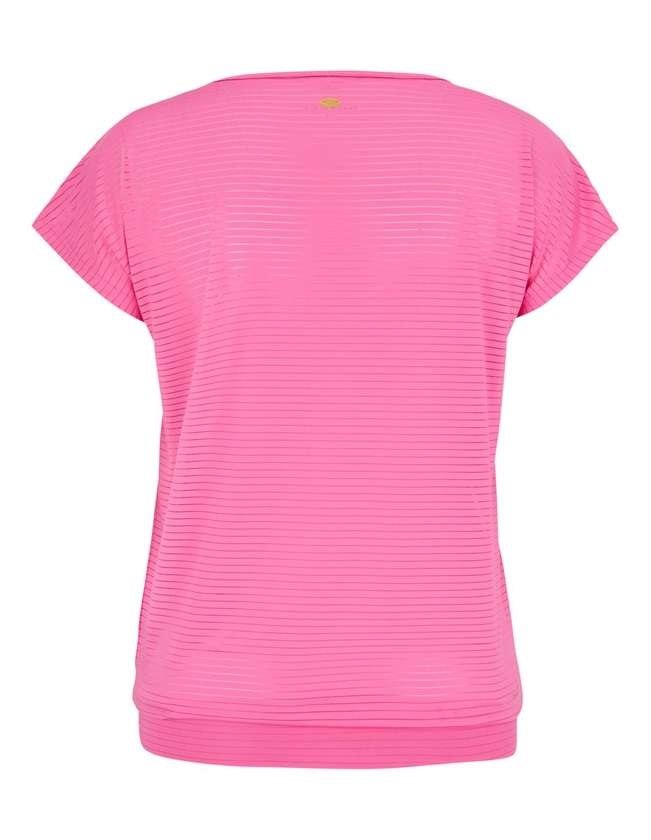 Texturiertes Streifen-Funktionsshirt