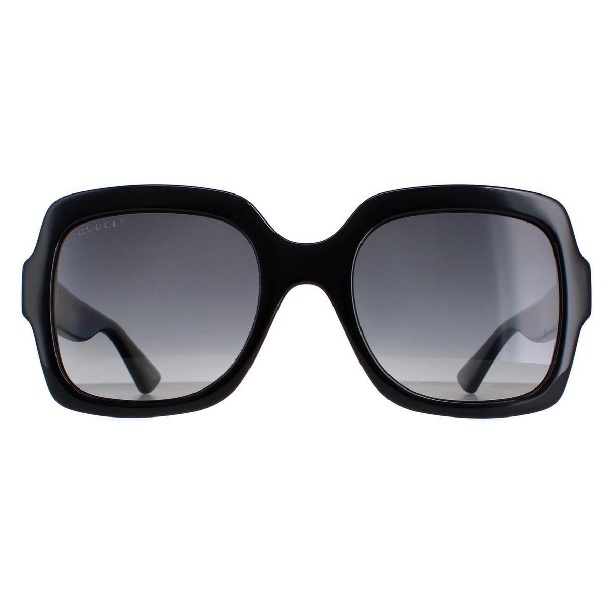 Quadratische Retro-Sonnenbrille mit Farbverlauf