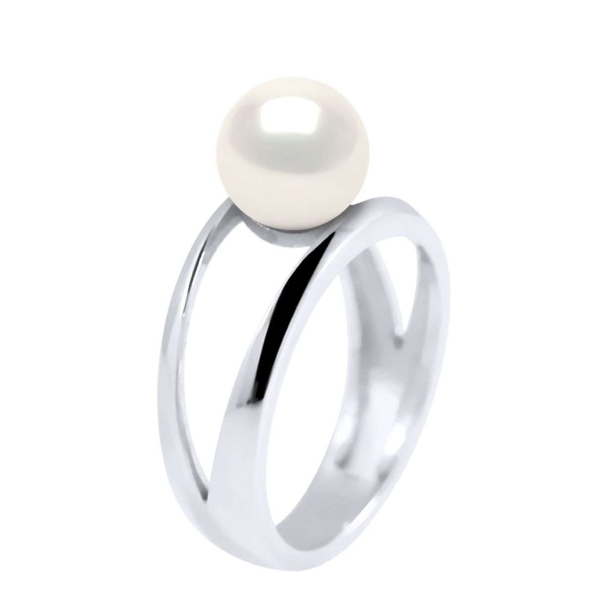 Minimalistischer Ring mit Süßwasserperle