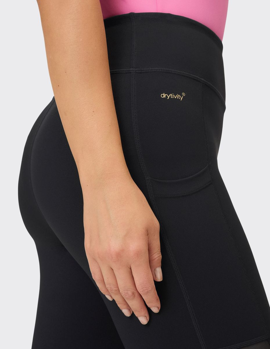 3/4 Sport-Leggings mit hohem Bund