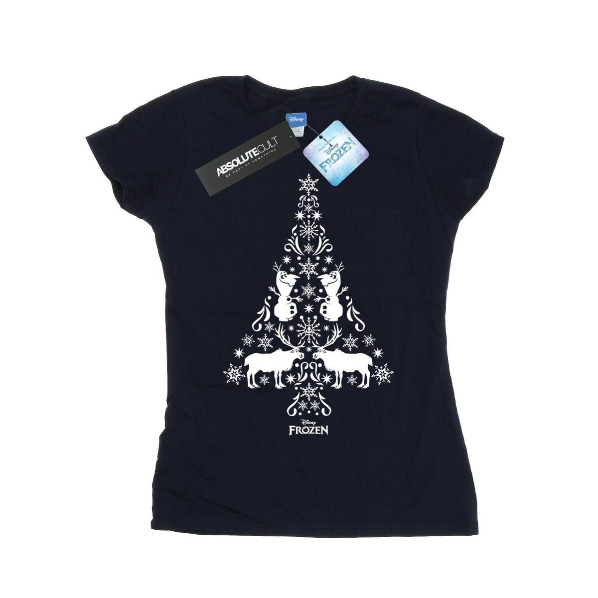 Stilisiertes Frozen Weihnachtsbaum T-Shirt