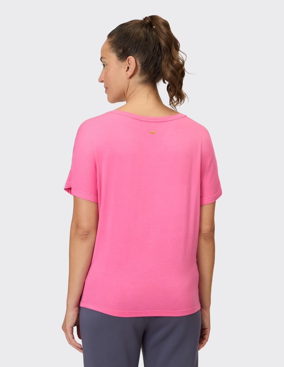 Lockeres T-Shirt aus Bambusviskose